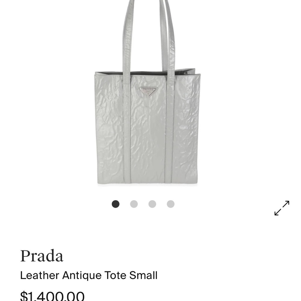 Prada Slate Grey Leather Antique
Tote